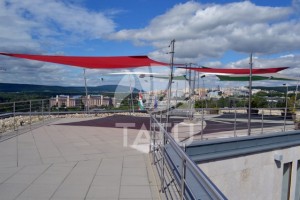 Tetőterasz, betekerhető napvitorla 6