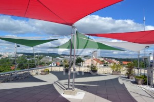 Tetőterasz, betekerhető napvitorla 8