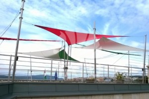 Tetőterasz, betekerhető napvitorla 10