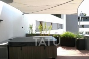 Tetőterasz, betekerhető napvitorla 11