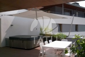 Tetőterasz, betekerhető napvitorla 12