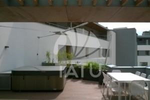 Tetőterasz, betekerhető napvitorla 15