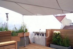 Tetőterasz, betekerhető napvitorla 16